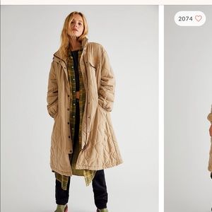 Brand new + unworn Free People “Be Me Padded Parka Jacket” (size small)